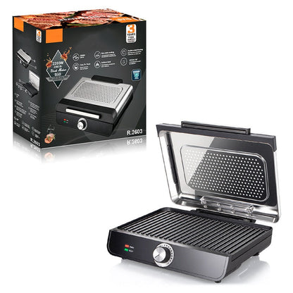 🔈🔈Last Day Sale - 60% OFF🔥2200W Smokeless Indoor Grill with Non-Stick Plate
