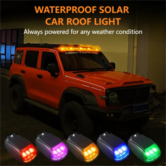 🌞NEW ARRIVAL 60% OFF🚘Solar Car Roof Light with Remote | IP68 Waterproof, Easy Install⚡