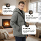 📢📢 60 %  OFF !! ✨Men’s Cold-Resistant Windproof Thermal-Lined Hooded Coat 