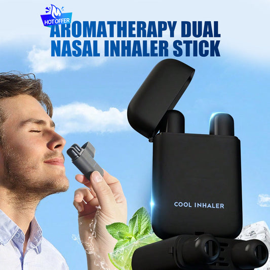 Aromatherapy Double Nasal Inhaler Stick❄️ Wakes you up instantly with a deep breath, increases your focus to the max 🚀 and eliminates drowsiness in seconds