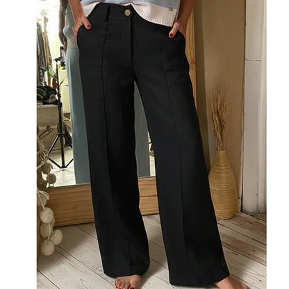 ✨💓Women's Casual High Waist Wide Straight Leg Trousers👗