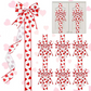 Self-adhesive backing, large 3D bow ❤️ Elegant heart-shaped ribbon | Tear and stick easily ✨ A must-have for holiday decorations