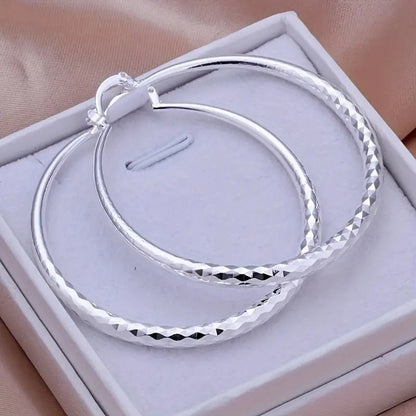 ✨️60% OFF💎Diamond-Cut Hoop Earrings for Women💖