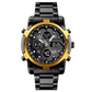 📢📢60% OFF!! ⏰ Men's Waterproof Military Analog-Digital Watch – 48mm, Multifunction & Stainless Steel Bracelet! 🕰️💪