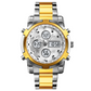 📢📢60% OFF!! ⏰ Men's Waterproof Military Analog-Digital Watch – 48mm, Multifunction & Stainless Steel Bracelet! 🕰️💪