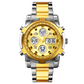 📢📢60% OFF!! ⏰ Men's Waterproof Military Analog-Digital Watch – 48mm, Multifunction & Stainless Steel Bracelet! 🕰️💪