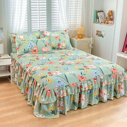 🔈🔈FLASH SALE - 60% OFF⚡3-Piece Ruffled Bed Skirt Set🛏️