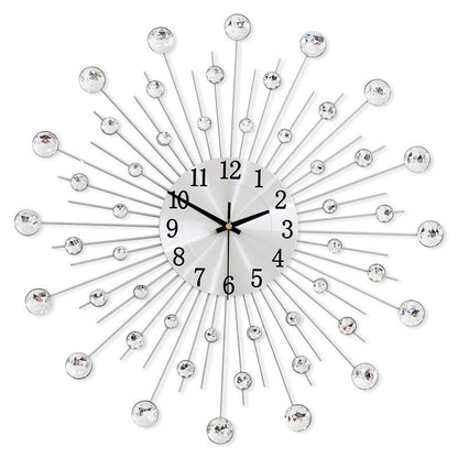 ✨60% OFF🕰️ Creative Rhinestone Wall Clock – Silent, Minimalist Luxury for Living Room, Dining & Entryway! 💎🏡