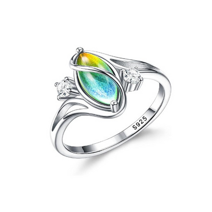 ✨💍60% OFF🔥 Geometric Oval Moonstone Ring with Zirconia Accents – Mystical, Sparkling & Timelessly Elegant! 🌙✨