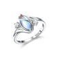 ✨💍60% OFF🔥 Geometric Oval Moonstone Ring with Zirconia Accents – Mystical, Sparkling & Timelessly Elegant! 🌙✨