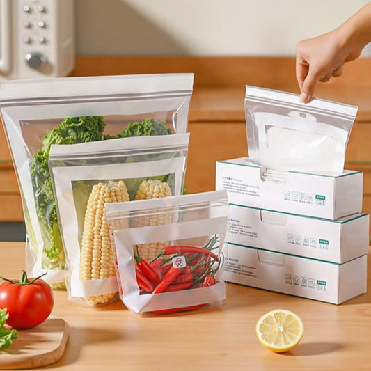 🥬❄️ 50% OFF NOW! ✨ Food Storage Bags in Various Shapes – Long Bags for Vegetables & Multiple Sizes for Smarter Refrigerator Storage 🥗