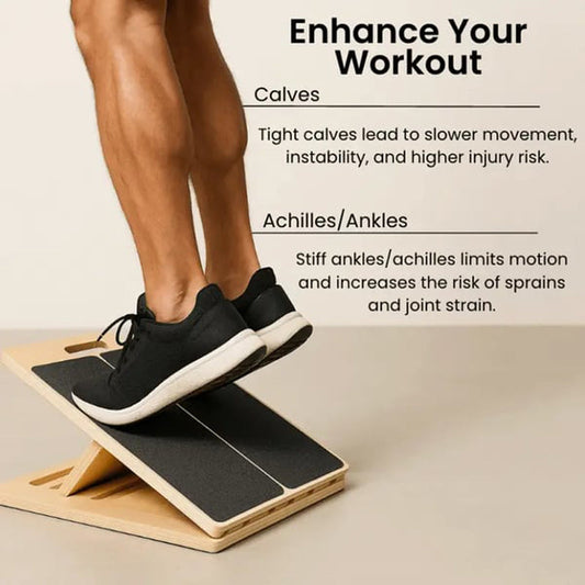 🔈🔈60% OFF🏃‍Adjustable Wooden Slant Board for Calf Stretching