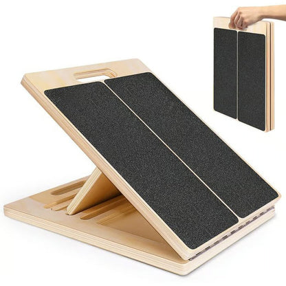 🔈🔈60% OFF🏃‍Adjustable Wooden Slant Board for Calf Stretching