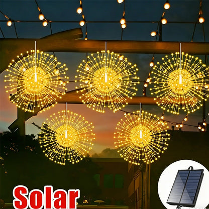 🎆60% OFF! 💡 Fireworks LED Copper Wire String Lights – Flexible Copper Wire, Warm Light & Decorative Party Lighting ✨