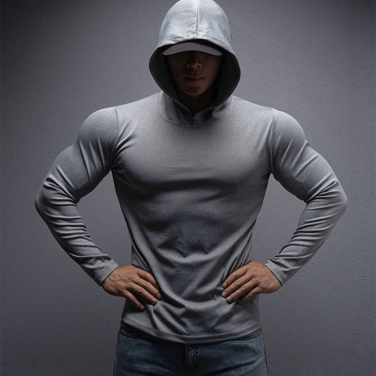 🔥2026 NEW MODEL - 60%OFF💪Men's Stretch-Fit Long Sleeve Fitness Hoodie