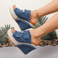 👡2026 SUMMER SALE🔥Women's Casual Denim Platform Slide Sandals