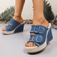 👡2026 SUMMER SALE🔥Women's Casual Denim Platform Slide Sandals