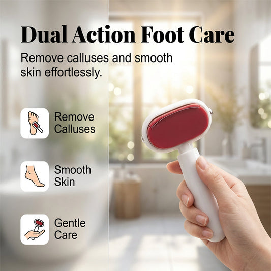🦶 50% OFF NOW! Double-sided foot file for calluses—salon-quality results at home—removes calluses & leaves your feet baby-soft ✨🛁