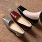 👠 Women's Snakeskin Block Heel Pumps – Square Toe, Metal Accent & All-Day Comfort ✨