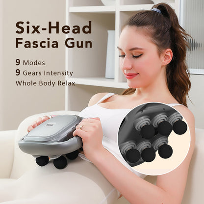 🔥2026 SUMMER SALE🔥6-Head Wireless Massage Gun for Full-Body Relaxation