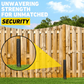 Fence Post Ground Anchors (H-Beam Style) 🔩 | No Excavation Required | Single-Hammer Installation | Rust & Corrosion Resistant | Versatile Use for Fences, Mailboxes, & Gazebos 🏡