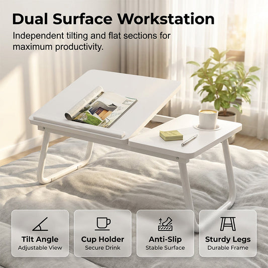 💻2026 Hot Selling🔥Foldable Lap Desk with Cup Holder