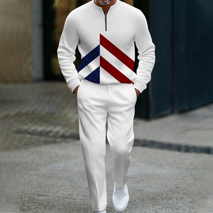 🔥2026 NEW PRODUCT - 60% OFF🔥Men's Half-Zip Color Block Tracksuit Set