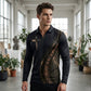 🎁NEW ARRIVAL 60% OFF💥Men's Casual Retro Long Sleeve Zip-Up Polo Shirt