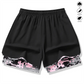 🏃‍60% ON 2-IN-1 ATHLETIC SHORTS! 🔥 Breathable Fabric, Camo Liner & Pockets for Women🏃‍♀️✨