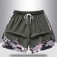 🏃‍60% ON 2-IN-1 ATHLETIC SHORTS! 🔥 Breathable Fabric, Camo Liner & Pockets for Women🏃‍♀️✨