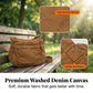 Multi-pocket canvas bag 🎒 Lightweight and durable, adjustable shoulder strap, can be worn as a shoulder bag or crossbody bag 👜