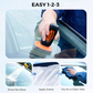 🚗🧼 Handheld Film Remover | Removes film · Soft brush won’t scratch glass · One-step polishing · Portable and versatile