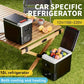 Portable car cooler/heater 🧊 20℃ temperature difference, powerful cooling/heating ♨️ Can hold 6 bottles of water + snacks 🍎 Quiet operation at only 45 decibels 🔇 An essential for outdoor use ⛺