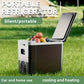 Portable car cooler/heater 🧊 20℃ temperature difference, powerful cooling/heating ♨️ Can hold 6 bottles of water + snacks 🍎 Quiet operation at only 45 decibels 🔇 An essential for outdoor use ⛺