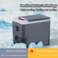 Portable car cooler/heater 🧊 20℃ temperature difference, powerful cooling/heating ♨️ Can hold 6 bottles of water + snacks 🍎 Quiet operation at only 45 decibels 🔇 An essential for outdoor use ⛺