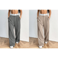Stylish wide-leg pants 💃 Color-blocked waistband + high waistline ✨ Perfect for work or shopping 👜