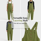 👖60% OFF NOW! 🌿 Women's Casual Button-Front Overalls – Adjustable Straps, Breathable Fabric & Relaxed Fit ✨