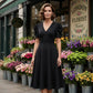 👗 2026 Sale — Over 39,400 Sold!💐 Elegant V-neck Dress with High Waist and Puff Sleeves