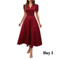 👗 2026 Sale — Over 39,400 Sold!💐 Elegant V-neck Dress with High Waist and Puff Sleeves