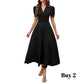 👗 2026 Sale — Over 39,400 Sold!💐 Elegant V-neck Dress with High Waist and Puff Sleeves