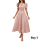 👗 2026 Sale — Over 39,400 Sold!💐 Elegant V-neck Dress with High Waist and Puff Sleeves