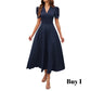 👗 2026 Sale — Over 39,400 Sold!💐 Elegant V-neck Dress with High Waist and Puff Sleeves