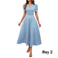 👗 2026 Sale — Over 39,400 Sold!💐 Elegant V-neck Dress with High Waist and Puff Sleeves