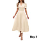 👗 2026 Sale — Over 39,400 Sold!💐 Elegant V-neck Dress with High Waist and Puff Sleeves