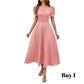 👗 2026 Sale — Over 39,400 Sold!💐 Elegant V-neck Dress with High Waist and Puff Sleeves