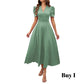👗 2026 Sale — Over 39,400 Sold!💐 Elegant V-neck Dress with High Waist and Puff Sleeves