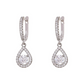 Teardrop Zircon Earrings 💧 Precision-cut to sparkle like diamonds. Featuring intricate pavé setting, they beautifully flatter the face—a versatile choice perfect for work, dates, or evening dinners. ✨
