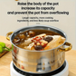 Five-piece cookware set 🍲 All you need for stewing, boiling, and stir-frying. Thickened stainless steel, transparent lid, gold handle. Suitable for all types of stovetops 🔥