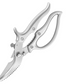 Multi-functional kitchen scissors 🍗 One blade, multiple uses: fish scaler + walnut cracker + bottle opener. Serrated edges for a non-slip grip. Features a safety lock to prevent cuts. ✂️