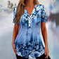🥳SUMMER SALE🥳👗60% OFF! 🔥Women's Elegant Floral Print Short Sleeve Top